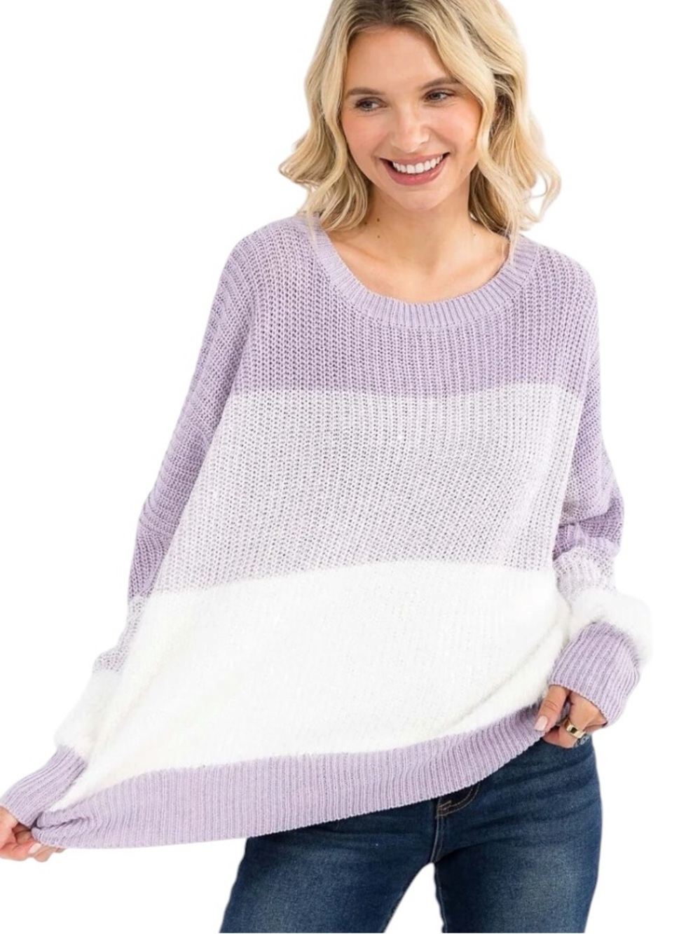 968:  MIRACLE NWT SWEATER LAVENDER (H35)